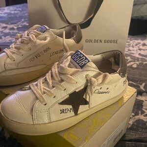 Golden Goose Kids Sneakers with Dark Brown Star